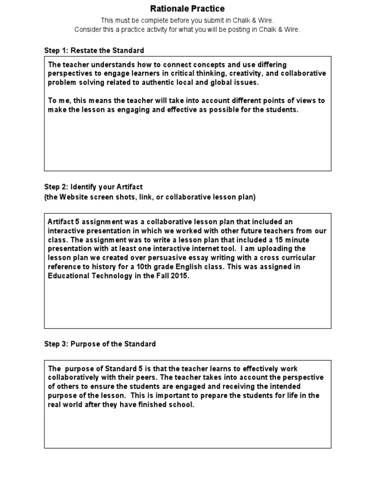 Rationale 5 | PDF