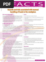 Factsheet 73 - Hazards and Risks Associated With Manual Handling of Loads in the Workplace