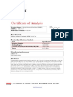 Certificate of Analysis:, 133 Connaught RD Central, Hong Kong