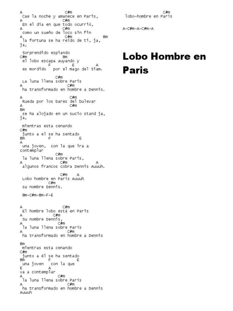 Lobo Hombre en Paris PDF