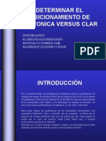 Determinar El Posicionamiento de Telefonica Versus Clar