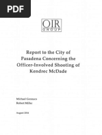 Kendrec McDade Shooting OIR Report