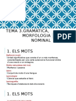 Tema 3. Morfologia Nominal