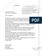 Carta Al Presidente de La República - Ex-Miembros M-19 PDF