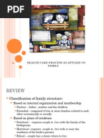Health Care Process as Applied to Family