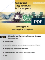 Obtaining and Optimizing Convergence 