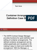Container Arrangement Definition Case Study: Text Here