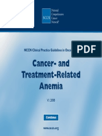 Anemia Related Cancer Guideline