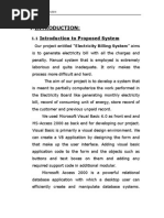 Download Visual Basic and MS Access Project Report in Electricity Billing System by FreeProjectzcom SN290115200 doc pdf