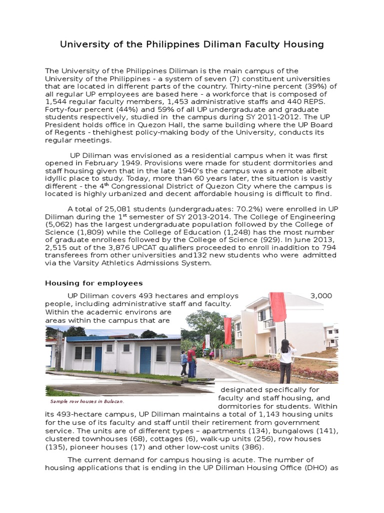 Faculty Housing Pdf College Universities And Colleges