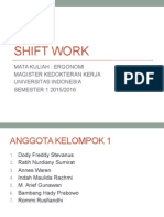 Presentasi Shift Work (Gilir Kerja)