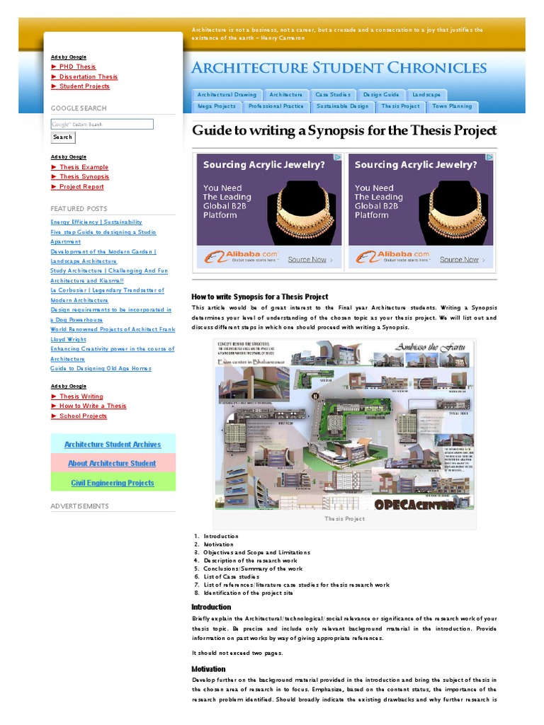 Creative architecture thesis topics 2019 image