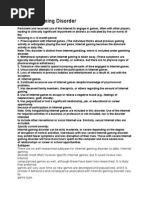 Internet Gaming Disorder