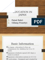 Education in Japan: Faisal Bahri Gillang Prasetyo
