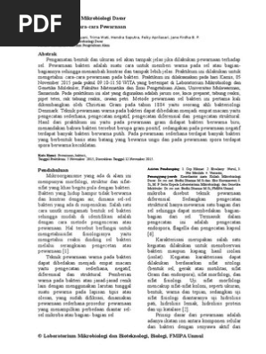 Jurnal Mikro Pewarnaan