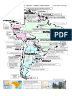 América Del Sur Mapa Económico