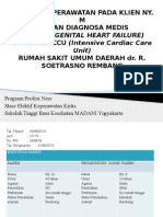 ASKEP ASUHAN KEPERAWATAN PADA KLIEN NY. M DENGAN DIAGNOSA MEDIS CHF (CONGENITAL HEART FAILURE) DI RUANG ICCU (Intensive Cardiac Care Unit) RUMAH SAKIT UMUM DAERAH Dr. R. SOETRASNO REMBANG