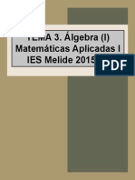 Tema 3. Álgebra (I) PDF