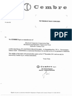 CEMBRE Distributor Letter 2011