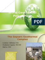 World Geothermal Power Plant