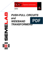 Push-Pull Circuits and Wideband Transformers