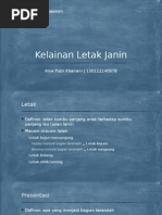 Kelainan Letak Janin