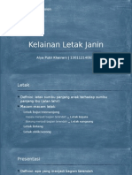 Kelainan Letak Janin