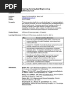 SKMA4143 Aircraft Structures II Course Outline 140912