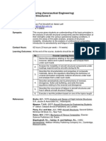 SKMA4143 Aircraft Structures II Course Outline 140912