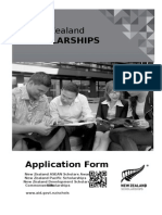 New Zealand Scholarships Application Form 2015