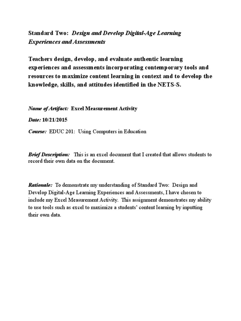 Portfolio Rationale Excel Measurement | PDF