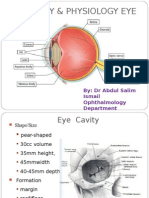 Anatomy & Physiology Eye: By: DR Abdul Salim Ismail Ophthalmology Department Hospital Pulau Pinang 8 July 2015