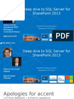 Deep Dive To SQL Server For 2013 SharePoint