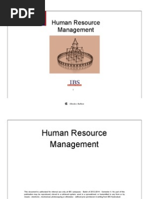HRM Sem II Version 1.0 | PDF | Human Resource Management | Human