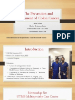 the prevention and treatment of colon cancer