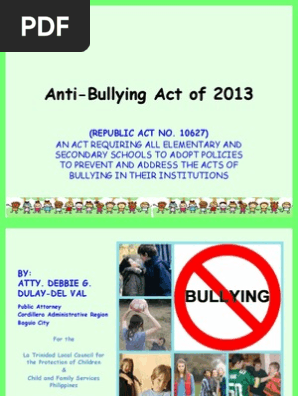 Powerpoint Anti Bullying Act In The Philippines Bullying Cyberbullying