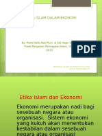 Etika Islam Dalam Ekonomi