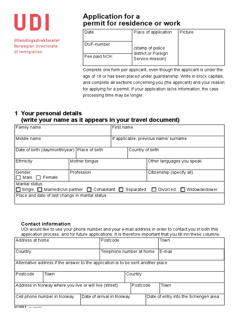 Norway Work Permit Application Guide | PDF | Identity Document | Passport