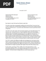 Senators Tester and Daines LWCF Letter