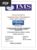 Download Vishal Megamart and Its Competitors by tushar jain pagal SN29021600 doc pdf