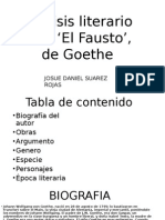 Análisis Literario Libro ‘El Fausto’, De
