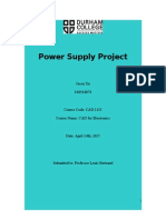 Power Supply Project: Jason Xu 100564870