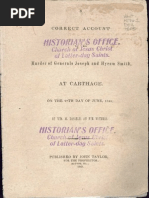 Correct Account of The Murder of Joseph and Hyrum Smith PDF