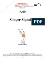 A40 Slinger Signaller: General Safety Information For CPCS Technical Test