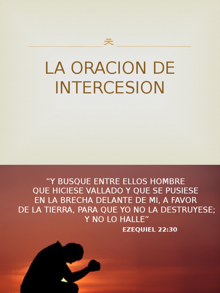 Oración de Intercesión: Guía y Ejemplos | PDF | Oración ...