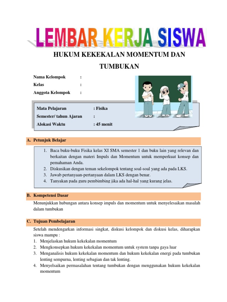 Contoh Soal Tentang Impuls Dan Momentum - Bagikan Contoh