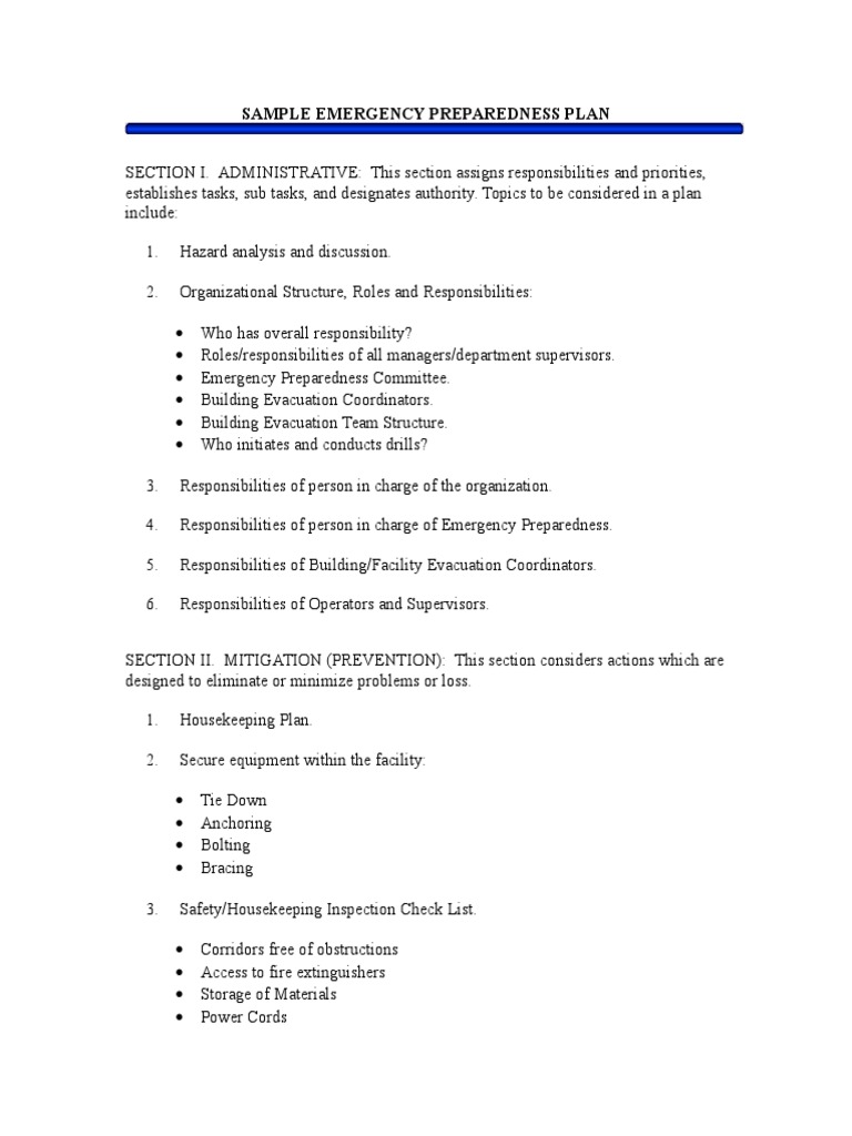 Emergency_plans_sample Emergency Preparedness Worksheet | Emergency