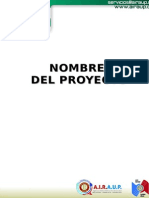 Plantilla deFORMULARIO DE PRESENTACIÓN DE PROYECTOS Proyectos