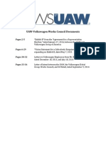 UAW VW Works Council Documents