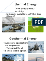 Geothermal Energy: - What Is It? How Does It Work? - Heat vs. Electricity